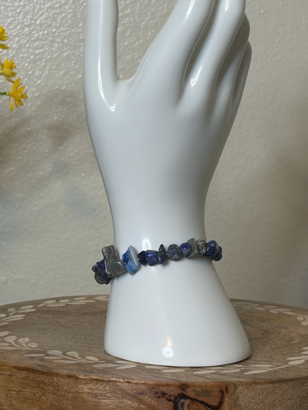 Lapis Lazuli Calm Mind Bracelet Sodalite Crystal Chips